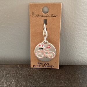 NWT Amanda Blu Silver Clip Charm Pendant